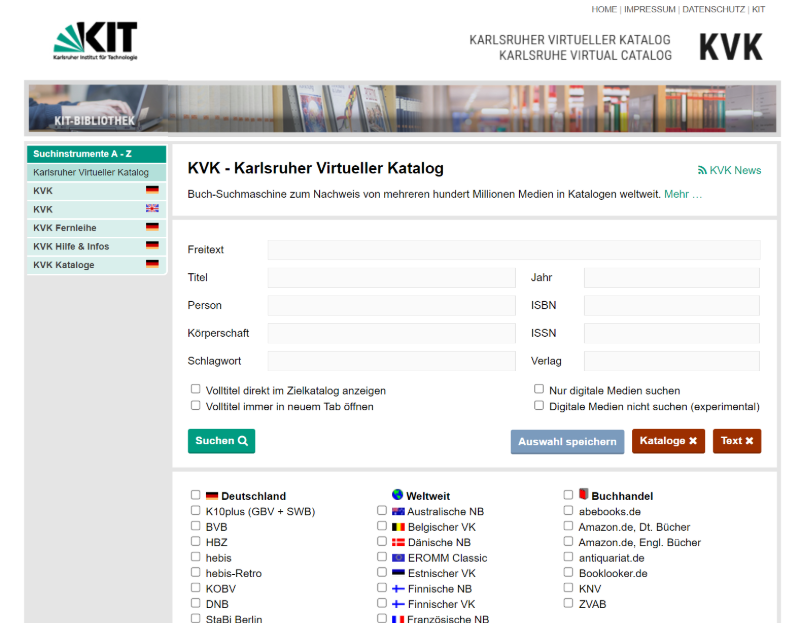 kvk search old books
